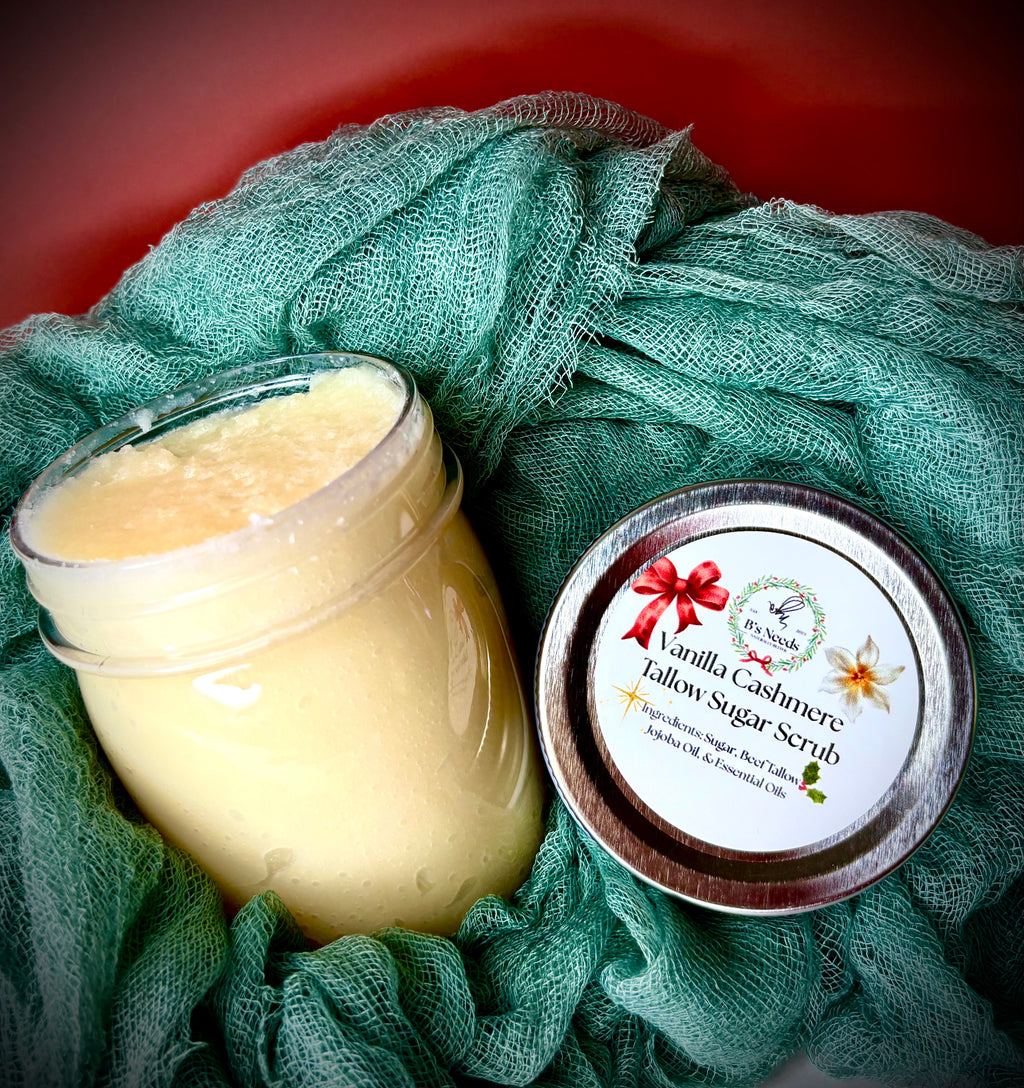 Christmas Tallow Sugar Scrubs
