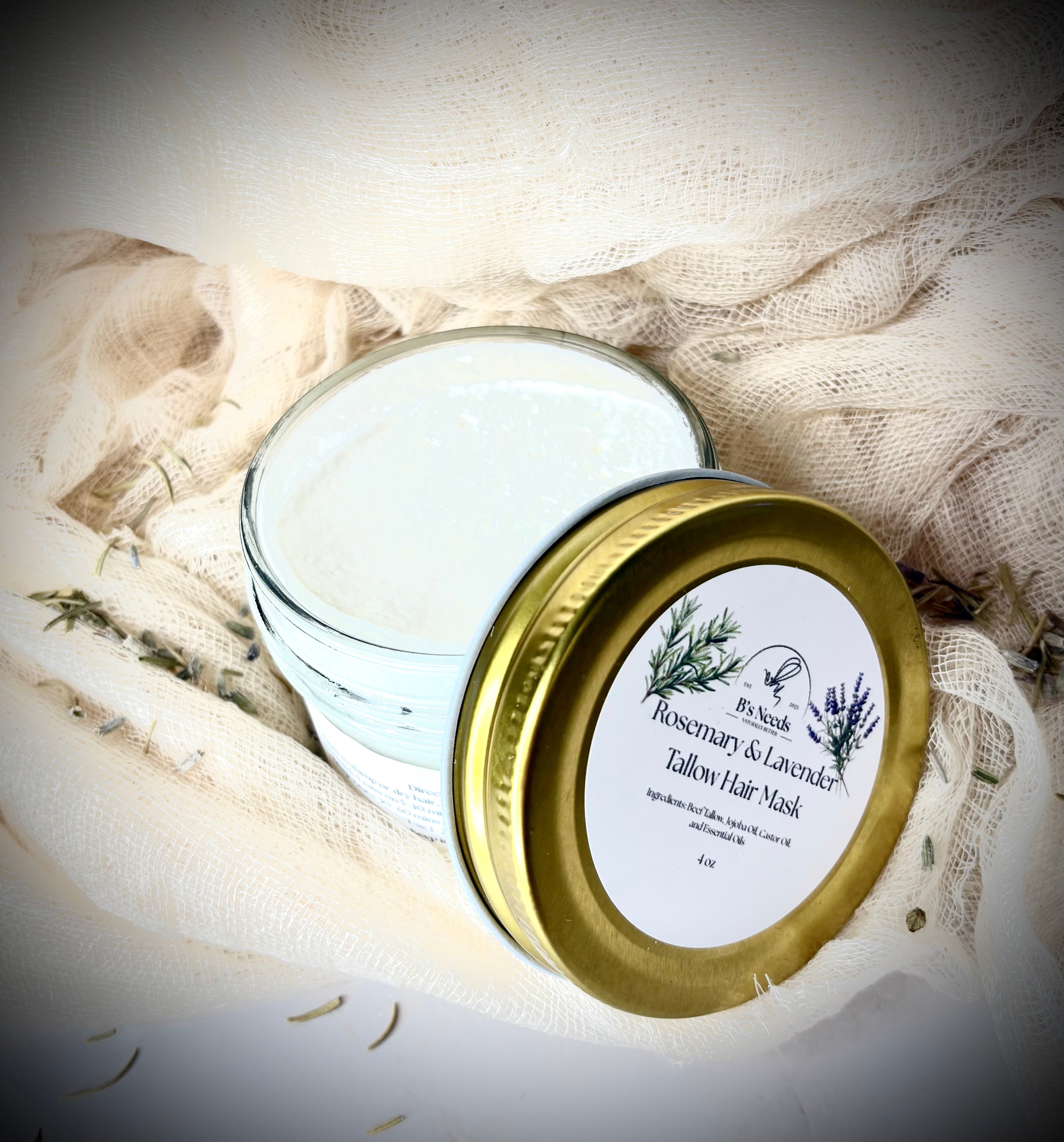 Rosemary & Lavender Tallow Hair Mask