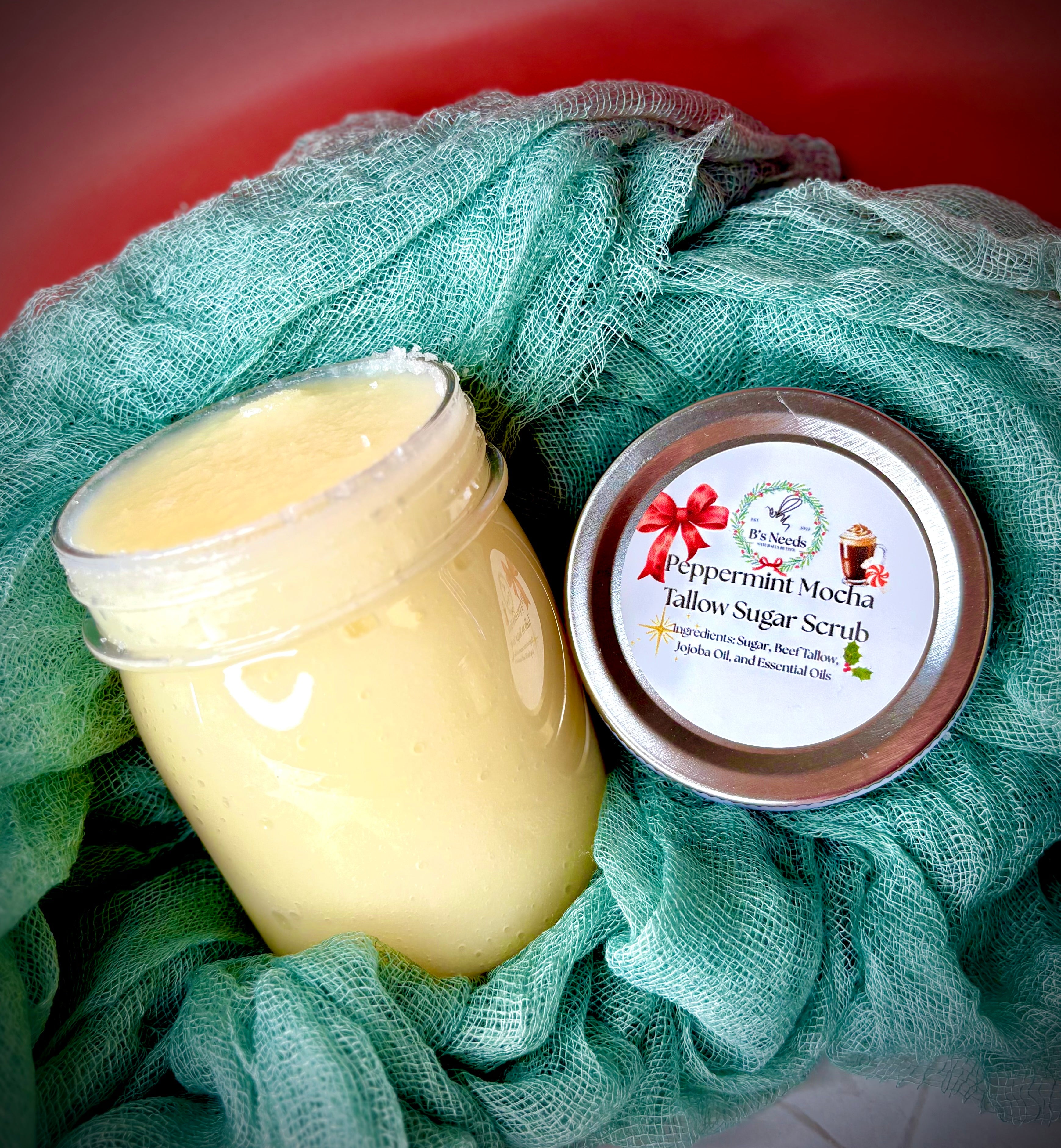 Christmas Tallow Sugar Scrubs