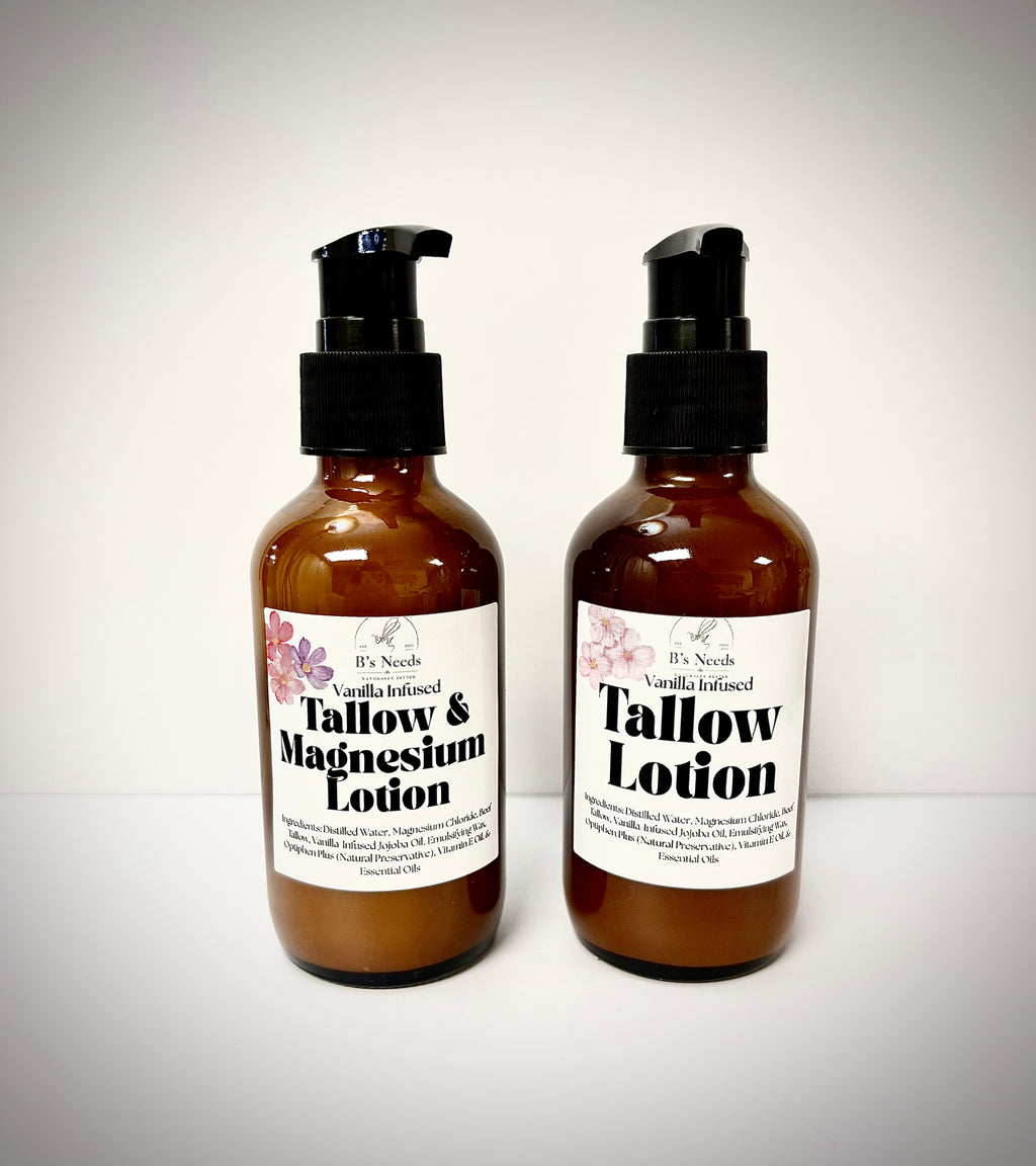 Tallow Lotion & Tallow & Magnesium Lotion